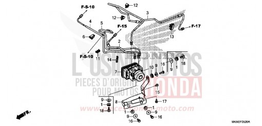 MODULATEUR ABS NC750DH de 2017